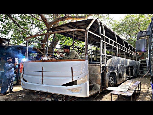 Handmade Passenger Sleeper Bus Manufacturing Factory | Amazing Process Of Bus Making