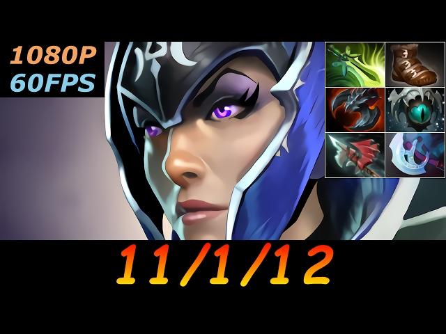 Dota 2 Luna Pro 11/1/12 (Kills/Deaths/Assists) Top MMR 977 GPM Ranked Full Gameplay