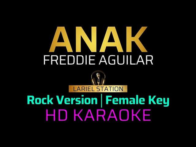 ANAK - Rock Version | KARAOKE - Female Key