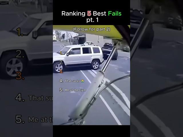 Ranking 5 Best Fails on The Internet! Part 1 #shorts #funny