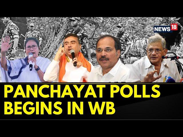 West Bengal Panchayat Election | Panchayat Polls Begins In West Bengal Amid Tight Security | News18