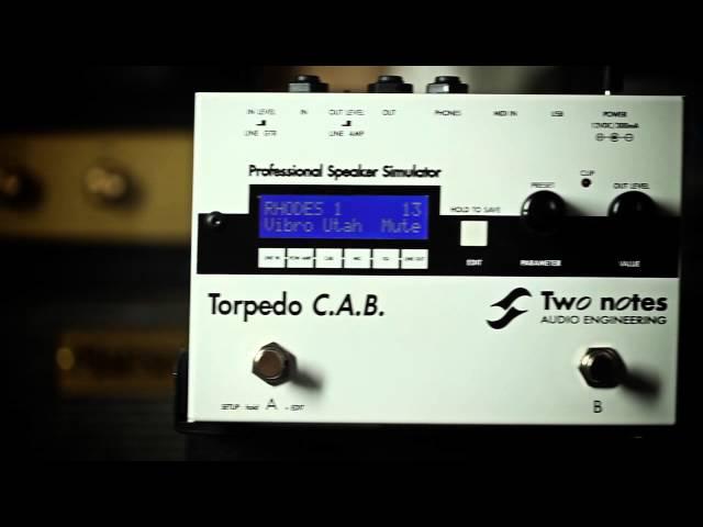 TWO-NOTES TORPEDO C.A.B. SIMULATOR PEDAL DEMO