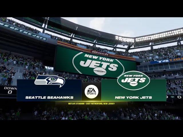 Madden NFL 24 - Seattle Seahawks (6-5) Vs New York Jets (5-6) Week 13 PS5 (Madden 25 Rosters)