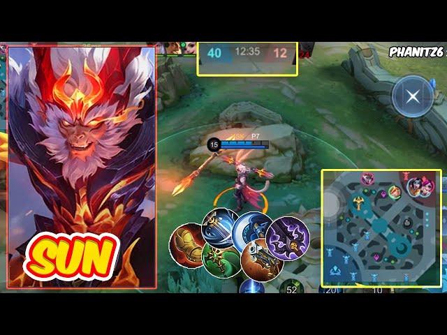 Brutal Critical Damage Sun Offlane!! - Build Top 1 Global Sun ~ MLBB