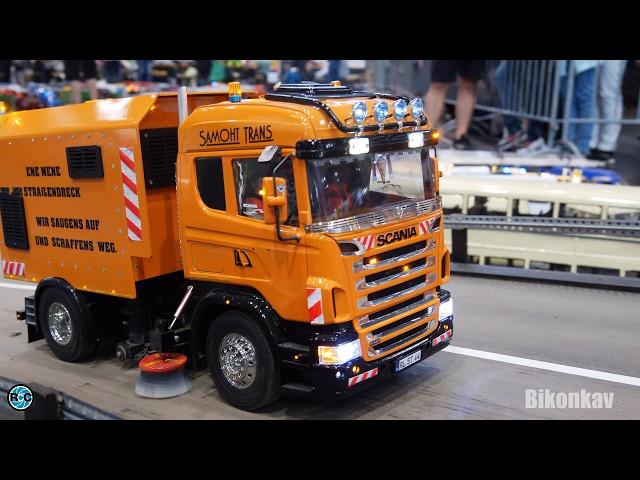 Rc Heavy Haulage & Big Rc Excavator Mega & Rc Trucks & Rc Machines at Hobbymesse Leipzig