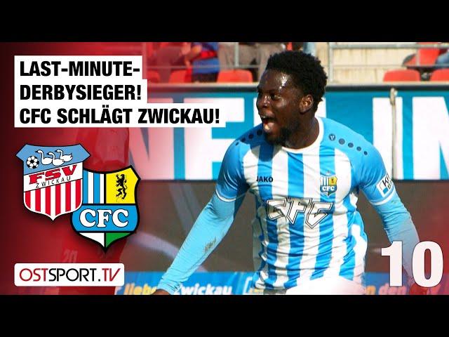 Last-Minute-Derbysieger! CFC schlägt Zwickau! FSV Zwickau - Chemnitz | Regionalliga Nordost