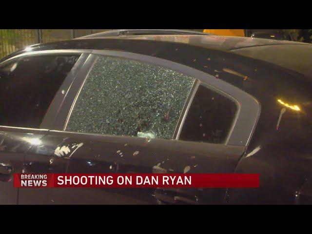 3 injured after Dan Ryan shooting, crash