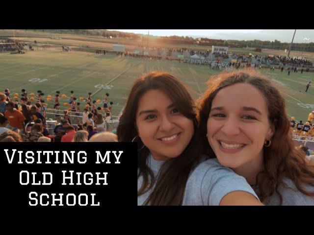 Visiting my Old High School | College Vlog