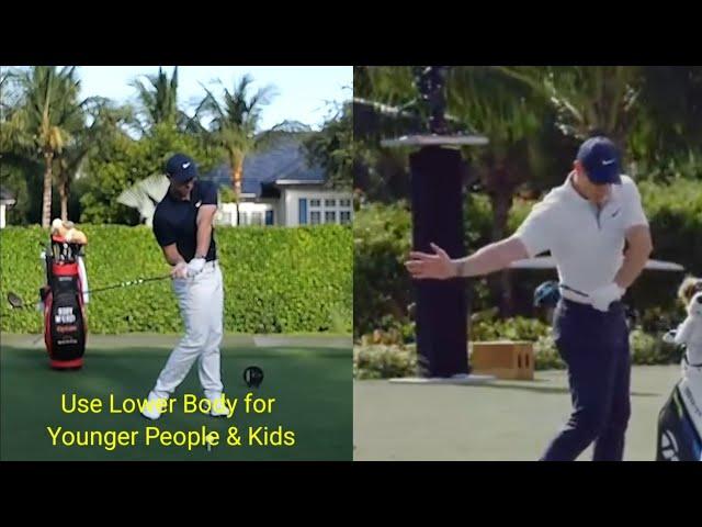 Rory McIlroy - Using the ground is the best downswing for kids & younger people