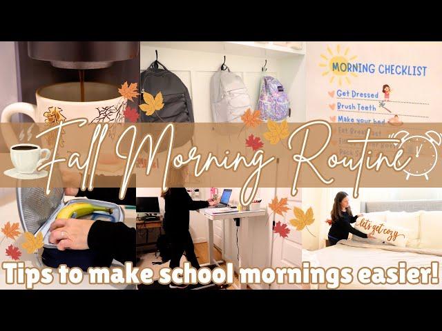 Cozy Fall Morning Routine! Back to School Morning Routines Large Family! 5am Morning Routines