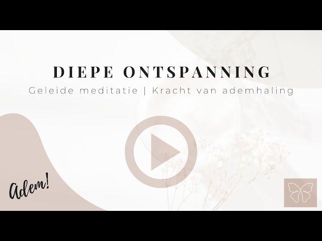 Diepe Ontspanning Meditatie | Lichaam tot rust laten komen | 10 min