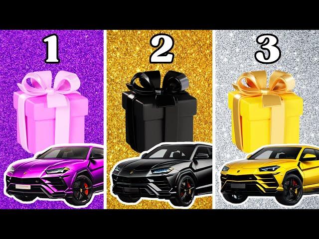 Elige UN Regalo de 3 🩷 - ¡Desafío de 3 Cajas de Regalo!| Adivinanzas de Regalos de 3 