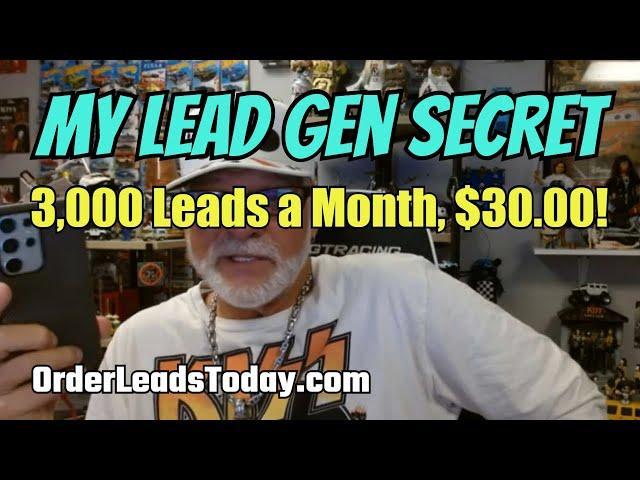 MY LEAD GEN SECRET: 3,000 Email Leads, Only $30.00 a Month!