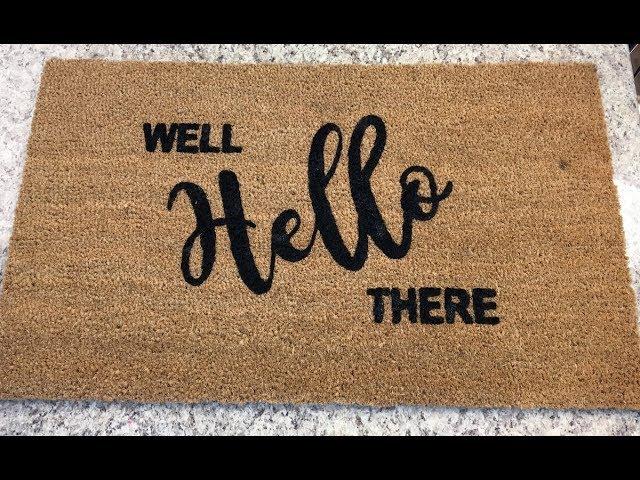 DIY Front Door Mat: Instructions for Silhouette/Cricut Vinyl Project