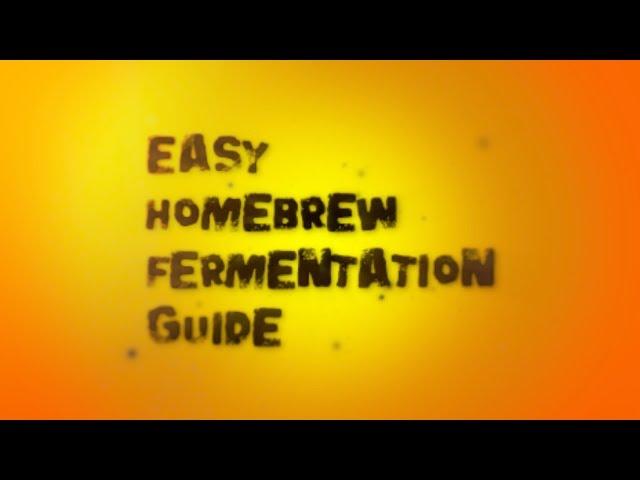 Easy Home Brew Fermentation guide