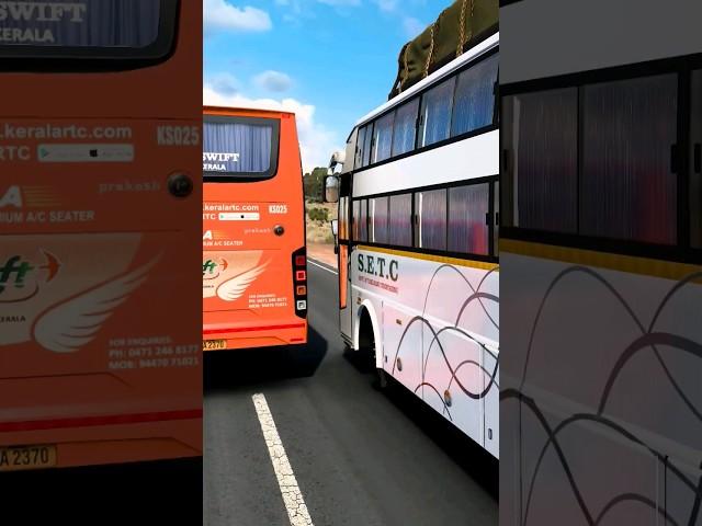 KSRTC vs SETCUltimate Bus Race #shorts #busdriving #bussimulator #busgames