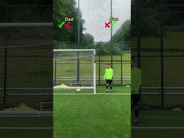 Football challenge, dad and son! #dadandson #footballshorts #footballchallange #footballgoal