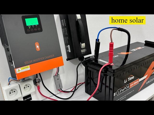 how to install a home solar energy storage system, Complete installation, LiTime