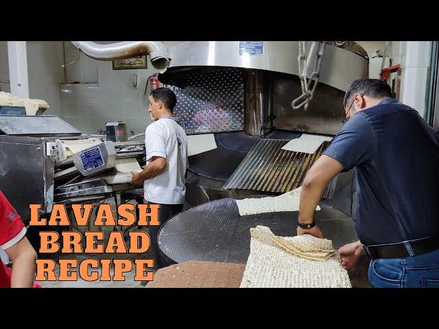 Traditional Iranian lavash bread / baking traditional persian bread / lavash bread recipe