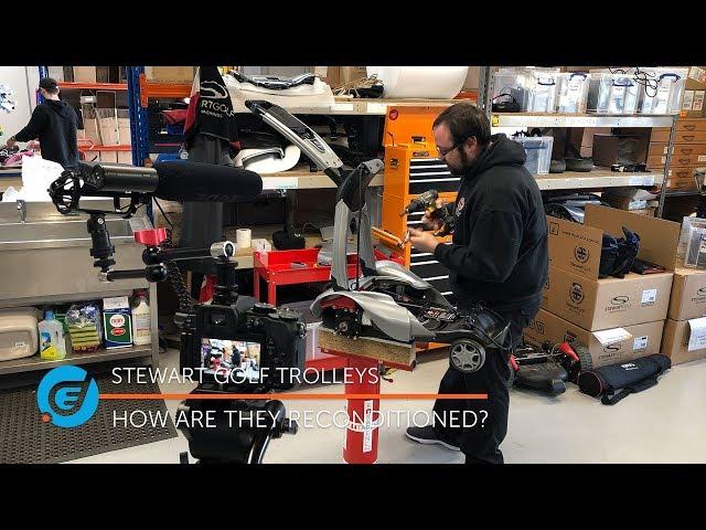 HOW DO STEWART GOLF REFURBISH A TROLLEY?