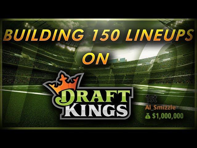 LEARN HOW TO USE AN OPTIMIZER TO BUILD 150 DRAFTKINGS LINEUPS FROM TWO MILLY MAKER WINNERS!!!