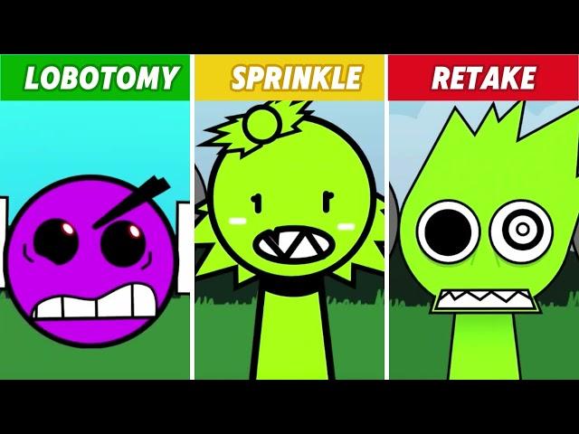 Incredibox Sprunki RETAKE VS LOBOTOMY DASH VS SPRINKLE