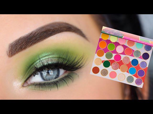 Juvia's Place Culture Palette | Green Halo Eyeshadow Tutorial