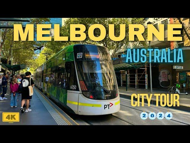 Melbourne CBD city tour 2024 in 4 k  |Melbourne walk 4K