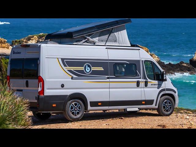 Campervan with longitudinal beds and optional pop-up roof