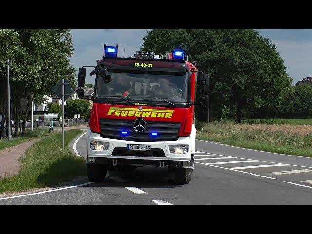 [ Gefahrgutunfall + Unimog im Einsatz! ] Einsatzfahrten Freiwillige Feuerwehr ﻿Bokholt-Hanredder