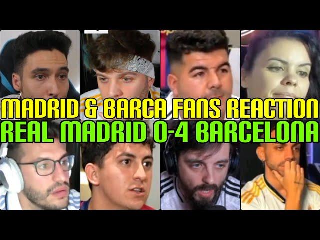 MADRID & BARCA FANS REACTION TO REAL MADRID 0-4 FC BARCELONA | FANS CHANNEL