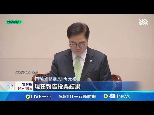 在野黨192票全贊成! 韓代理總統也被彈劾 政局亂.經濟慘! 韓元兌美元匯率創15年新低│記者 盧睿鋐│全球關鍵字20241227│三立iNEWS