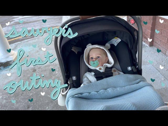 Reborn Baby Sawyer's First Outing! Shopping with Reborn Doll | Kelli Maple