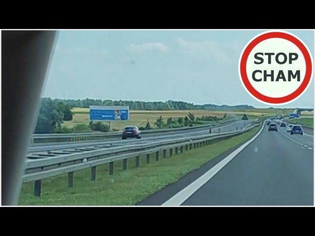 Jazda pod prąd autostradą A1 #1535 Wasze Filmy