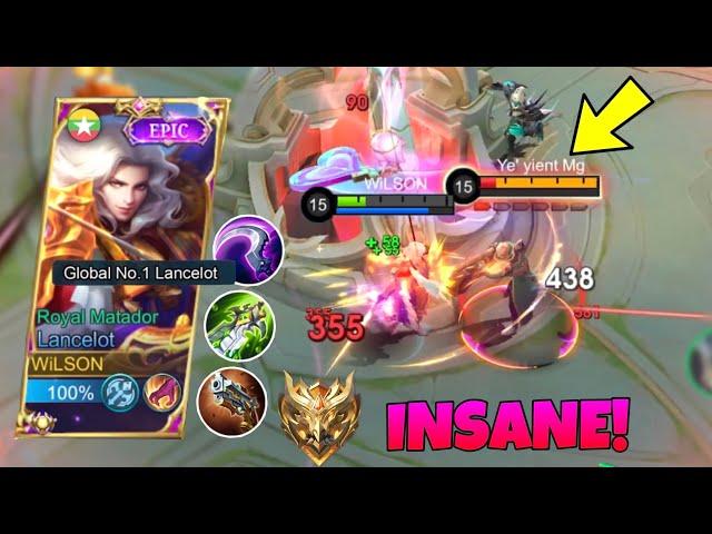 BEST 1 HIT BUILD LANCELOT 2024!! (100% BROKEN!)