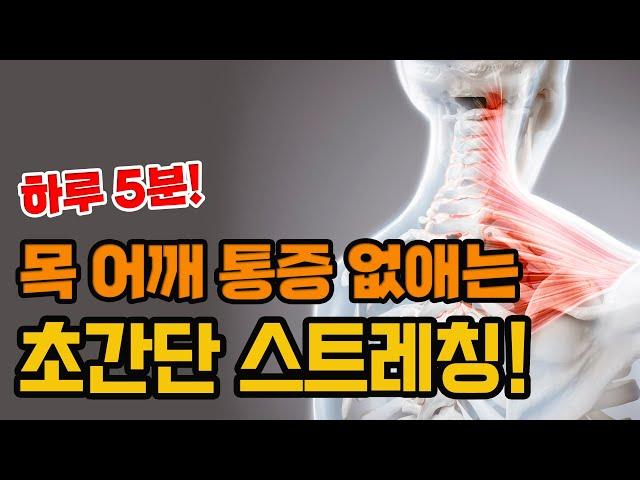 하루 5분만 투자하면 목 어깨 통증 줄일 수 있습니다! - 세모핏 #143ㅣ목통증 굽은등 말린어깨 어깨통증 부유방 기초체력 5분운동 홈트