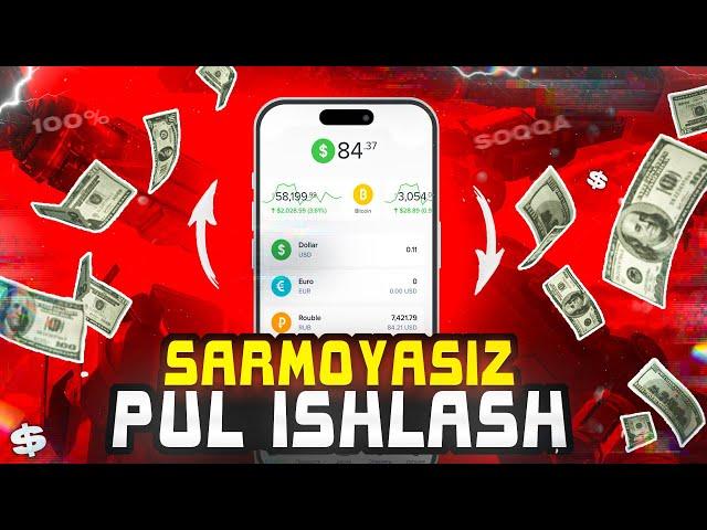 Internetda Sarmoyasiz 25$ ishlash 2024 | Telefonda Sarmoyasiz pul ishlash 2024