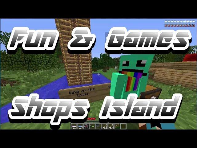 Epic Minecraft Journey Series - FUN AND GAMES ON SHOPS ISLAND [7] Minecraft Videos