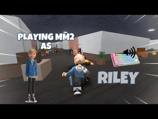 RILEY DESTROYS TEAMERS IN MM2 + GAMEPLAY (KEYBOARD ASMR)