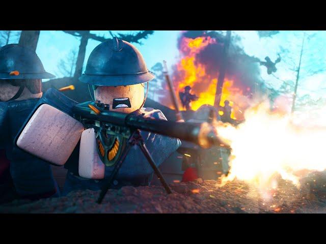 160 Players Simulate a WW1 ROBLOX WAR in Roblox Entrenched