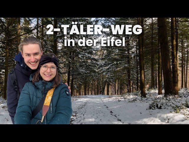 2-TÄLER-WEG in Kesternich (Simmerath) - Schnee-Wanderung in der Eifel