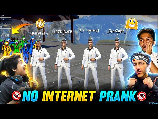 As Gaming , Lokesh Gamer , Gyan Gaming  No Internet Prank- Garena Free Fire