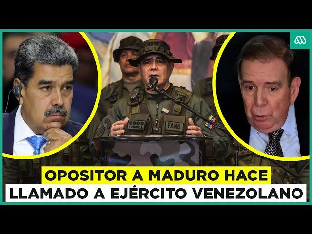 ¿Venezuela en crisis? Opositor a Maduro hace un llamado al ejército