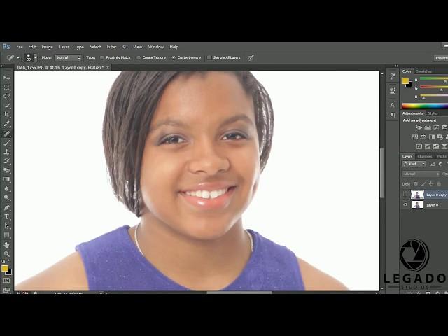 Photoshop tutorial: How to remove stray hair from face