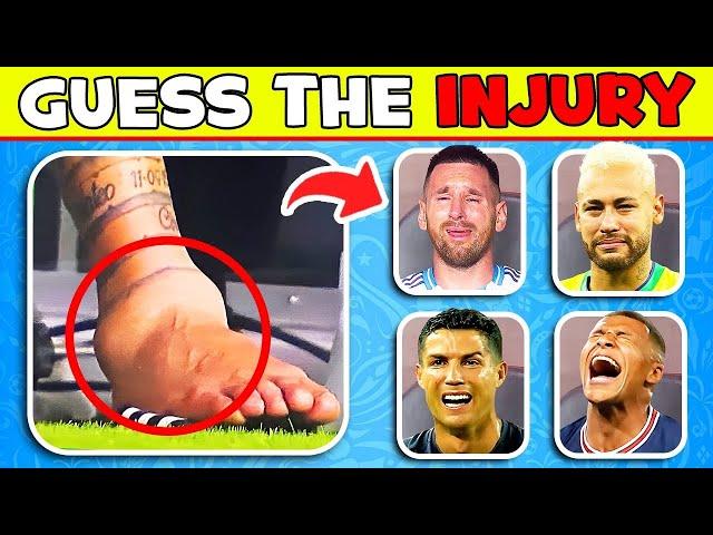 Who is Crying? 🩸Guess INJURY, Trophy and Sad Moments of Football Player | Messi, Ronaldo, Mbappe