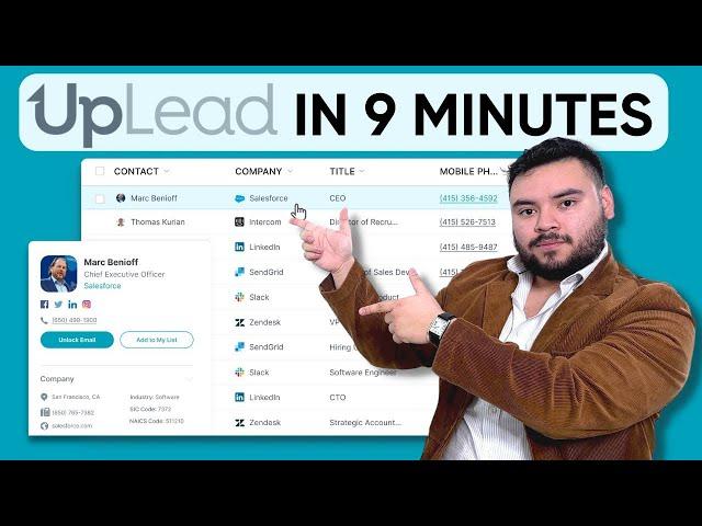 UpLead Lead Generation Tool (UpLead Tutorial) - Intent Data B2B Database, Email Verification Tool