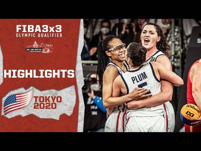 Plum, Gray & Co.! USA to the Olympics | Highlights | FIBA 3x3 Olympic Qualifier