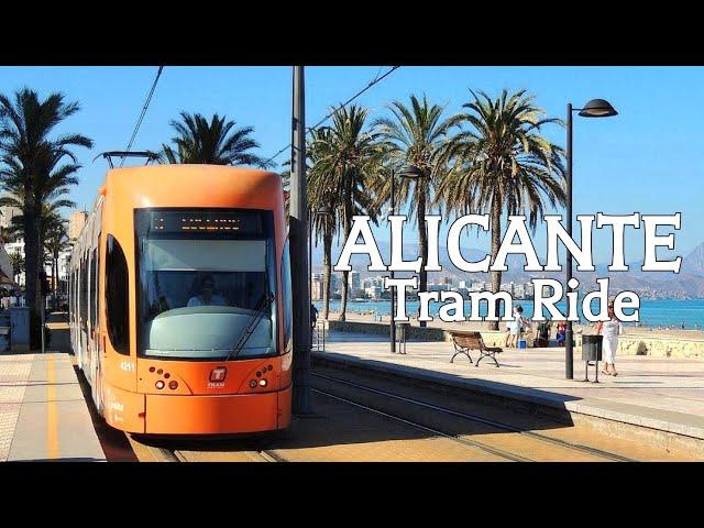 Alicante Tram Ride - Explore Costa Blanca and Spain in 4K