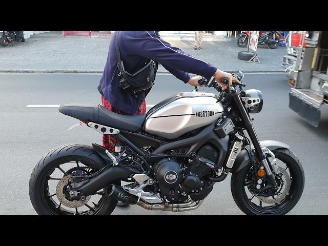 Yamaha XSR 900 with SC Project 61mm full system exhaust sound check