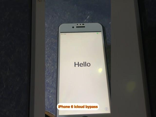 Free iPhone 6 iCloud Bypass #icloudking #iphoneunlock #tech #iphoneunlock #icloudbypass #shorts